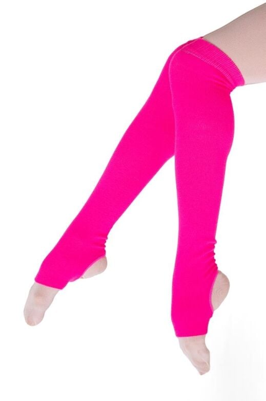 Gymo Dancewear Topuklu Bacak Isıtıcı Fosforlu Fosforlu Pembe