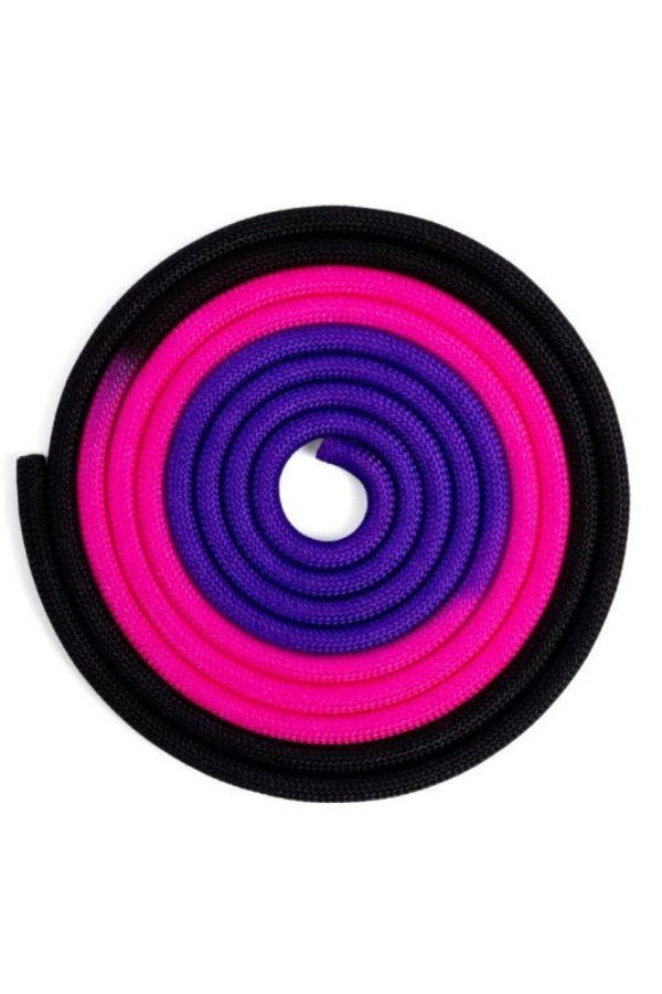 Gymo Sports Pro Series Cimnastik İpi Siyah&F.Pembe&Mor