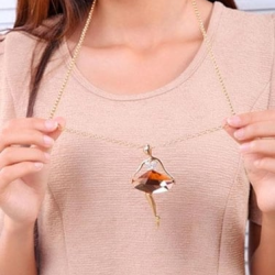 Balerin Taşlı Kolye