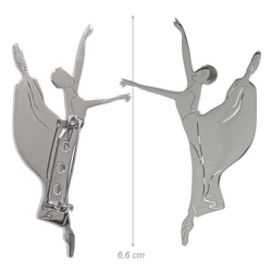 Çelik Balerin Broş 2