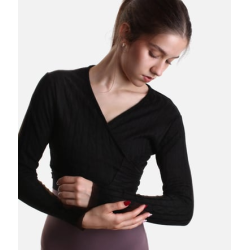 Grishko THEA Wrap Sweater Black