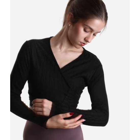 Grishko THEA Wrap Sweater Black