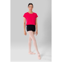 Gymo Crop Top T-Shirt Fuşya