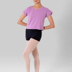 Gymo Crop Top T-Shirt Lila