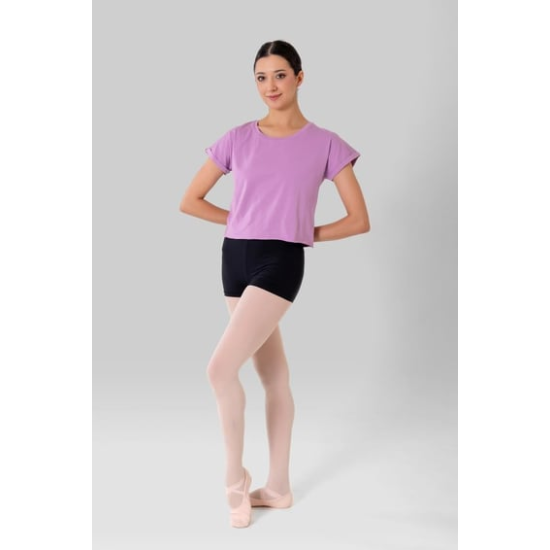 Gymo Crop Top T-Shirt Lila