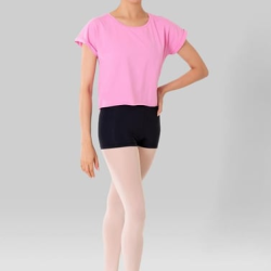 Gymo Crop Top T-Shirt Pembe