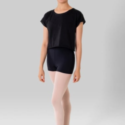 Gymo Crop Top T-Shirt Siyah