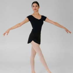 Gymo Dancewear Bale Eteği Flow Siyah