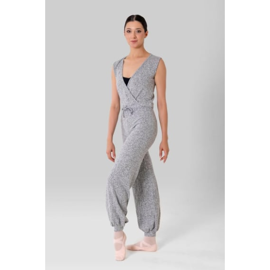 Gymo Dancewear Kruvaze Warm Up Tulum Gri