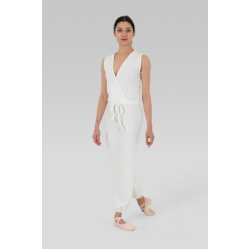 Gymo Dancewear Kruvaze Warm Up Tulum Krem