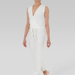 Gymo Dancewear Kruvaze Warm Up Tulum Krem