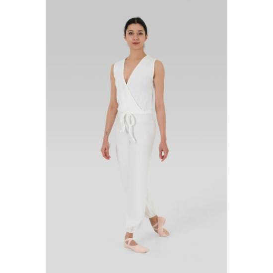 Gymo Dancewear Kruvaze Warm Up Tulum Krem