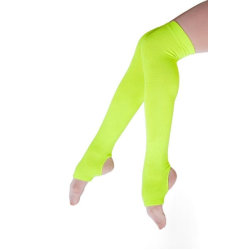 Gymo Dancewear Topuklu Bacak Isıtıcı Fosforlu Sarı