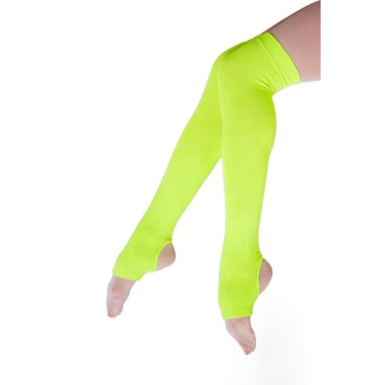 Gymo Dancewear Topuklu Bacak Isıtıcı Fosforlu Sarı