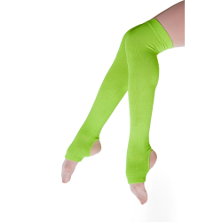 Gymo Dancewear Topuklu Bacak Isıtıcı Fosforlu Yeşil