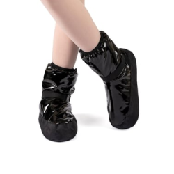 Gymo Dancewear Warm Up Bootie Space Vinyl Black