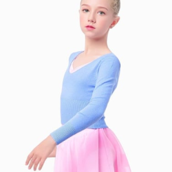 Gymo Dancewear Warm Up Üst Astra Junior Mavi