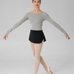 Gymo Dancewear Warm Up Üst Woolie Gri