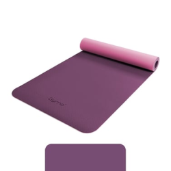 Gymo Ekolojik 6mm TPE Yoga Matı Pilates Minderi Diz Dirsek Koruyucu Matlı Set Mürdüm