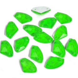 Gymo Premium Dikme Kristal AX Shape 9*14mm N02 Emerald Neon 45 Ad.