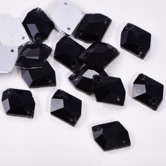 Gymo Premium Dikme Kristal Cosmic 10*14mm P02 Black 36 Ad.