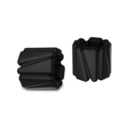 Gymo Pro Series Ayarlanabilir Silikon Bilek Ağırlığı 2x1kg Üçgen Siyah