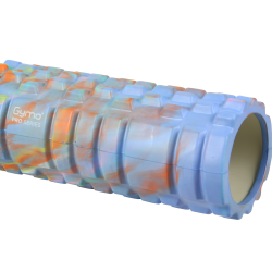 Gymo Pro Series Cloudy Marble Foam Roller Pilates Masaj Rulosu Mavi