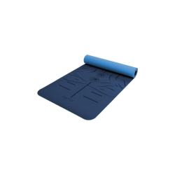 Gymo Sembol Hizalamalı 6mm TPE Yoga Matı Pilates Minderi Mavi