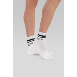 Gymo Sports Logolu Soket Çorap Beyaz
