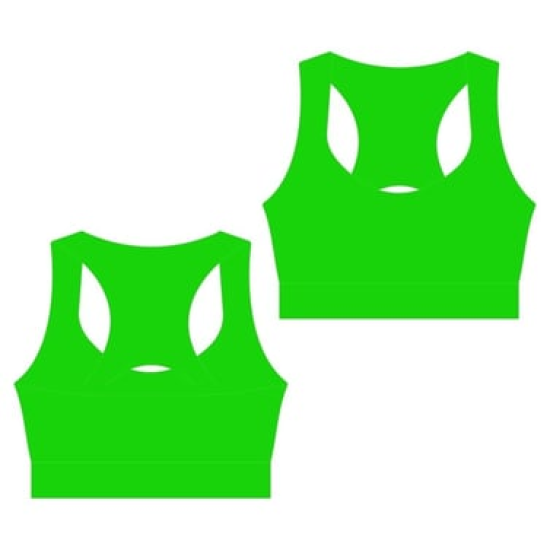 Gymo Sports Polyamid Pencereli Büstiyer F. Yeşil