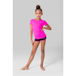 Gymo Sports Polyamid T-Shirt Mia Fosforlu Pembe