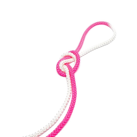 Gymo Sports Ritmik Cimnastik İpi Beyaz x Pembe