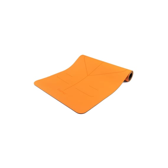 Gymo UltraGrip Hizalamalı 6mm TPE Yoga Matı Pilates Minderi Turuncu