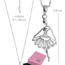 Kristal Etek Balerin Kolye