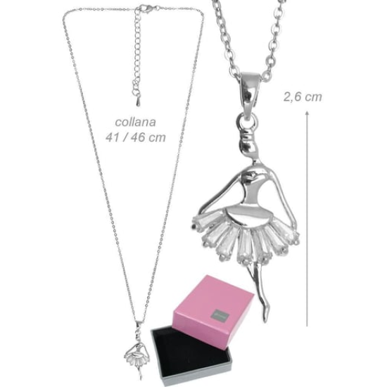 Kristal Etek Balerin Kolye