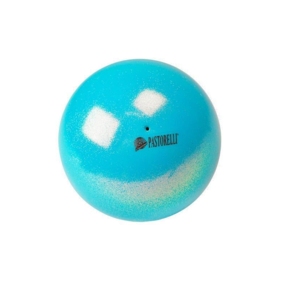Pastorelli High Vision Ball 18cm Simli Ritmik Cimnastik Topu Light Blue