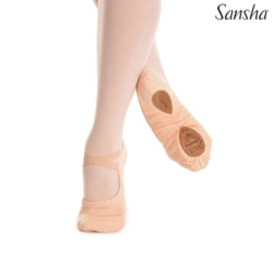 Sansha Bale Patiği Pro 1E Stretch Canvas Açık Pembe
